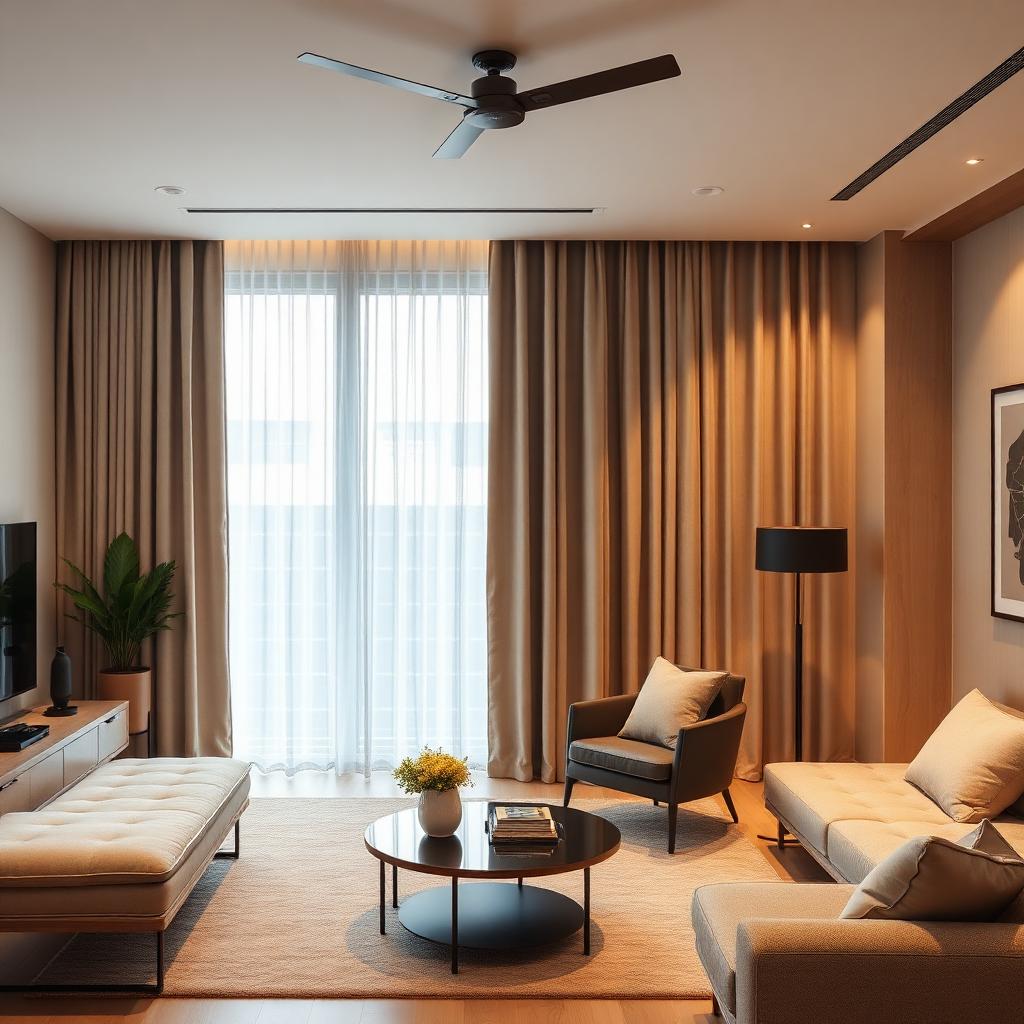 Villa Pegunungan Batu — Gorden Blackout Premium & Motorized di Batu, Malang